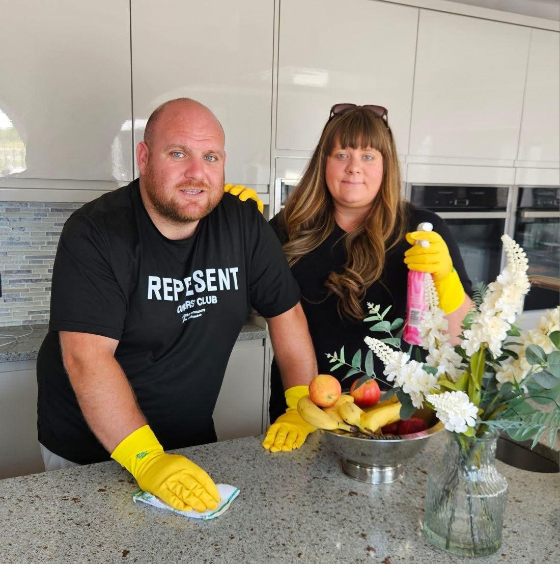 Donna and Dean, directors of professional cleaning company in Dumfries and Galloway